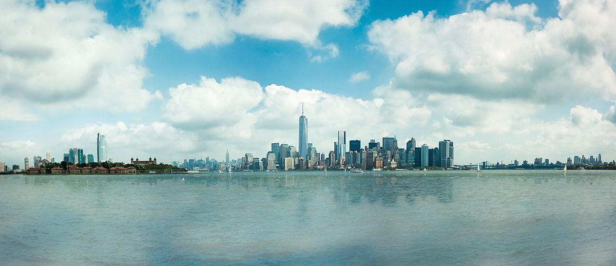 New york from Ellis island 