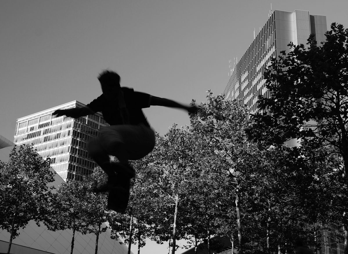 skate sur la ville