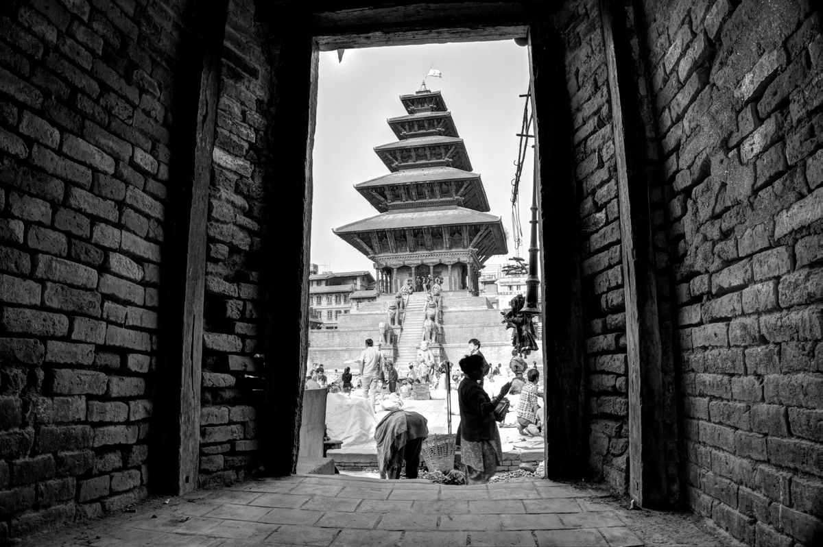 A temple in Bhaktapur, Nepal