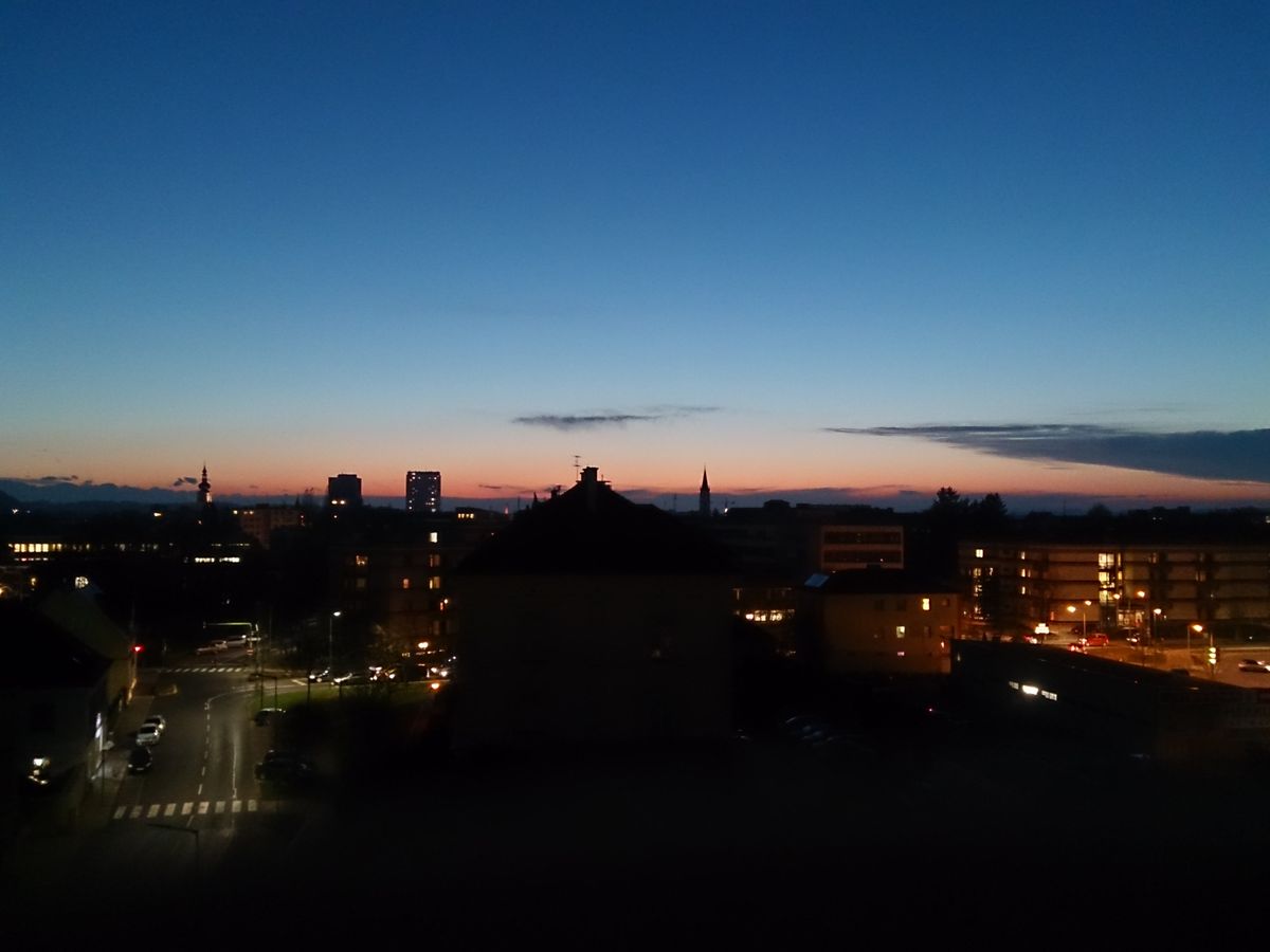 Sonnenuntergang in Oberösterreich (Wels)