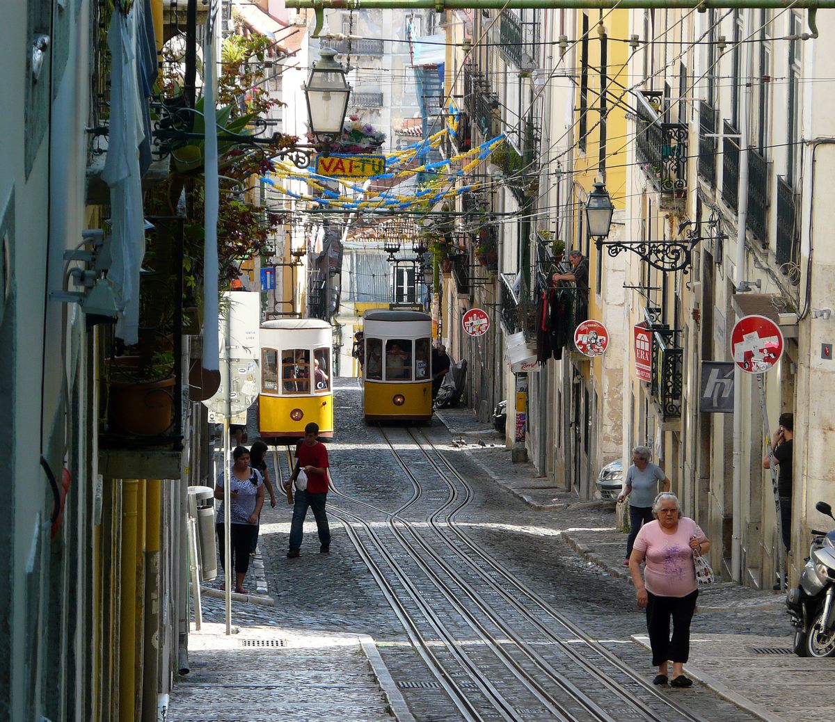 straat in Lissabon