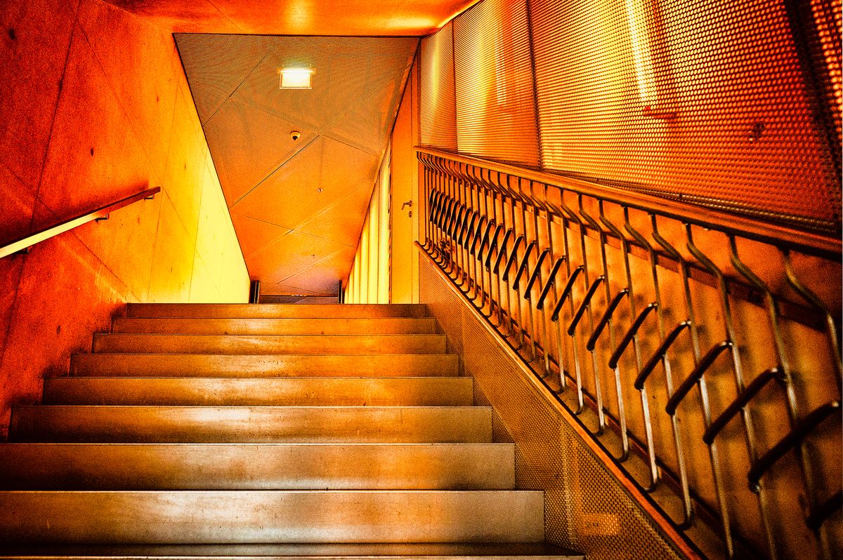 Treppe im Konzerthaus in Porto