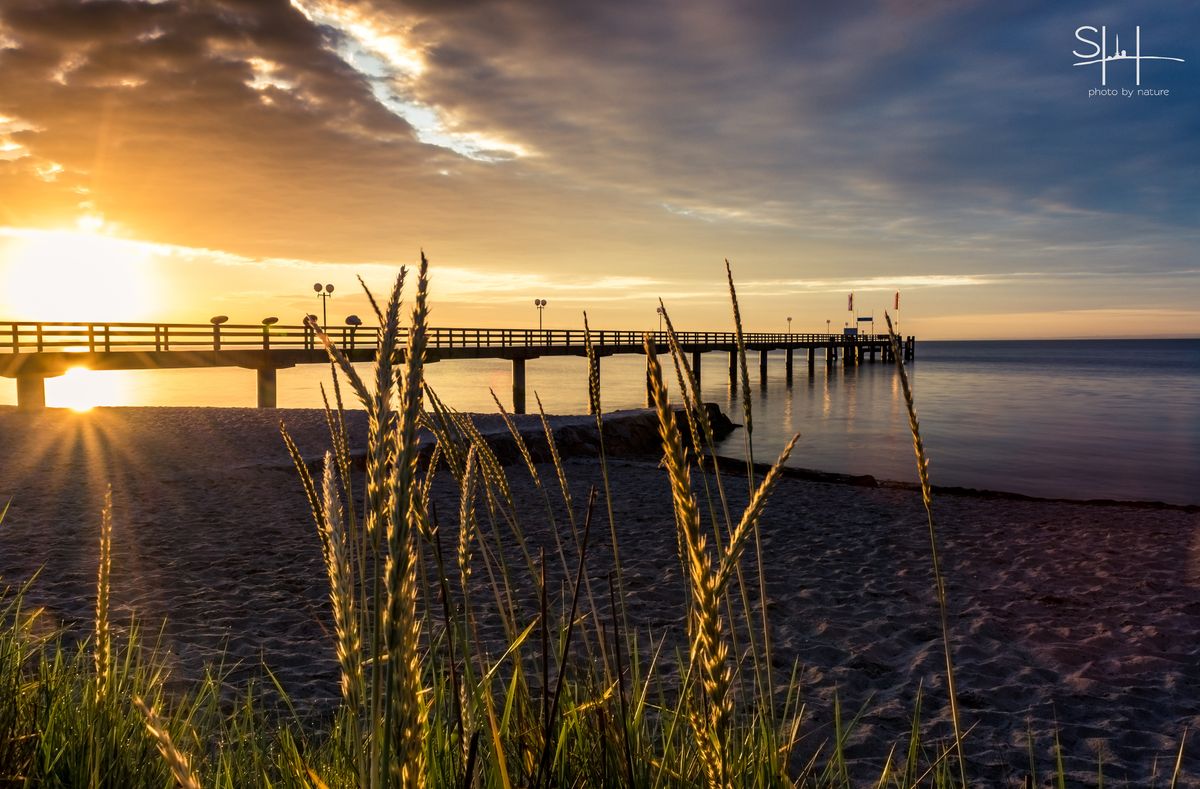 Morgens am Strand von Timmendorf