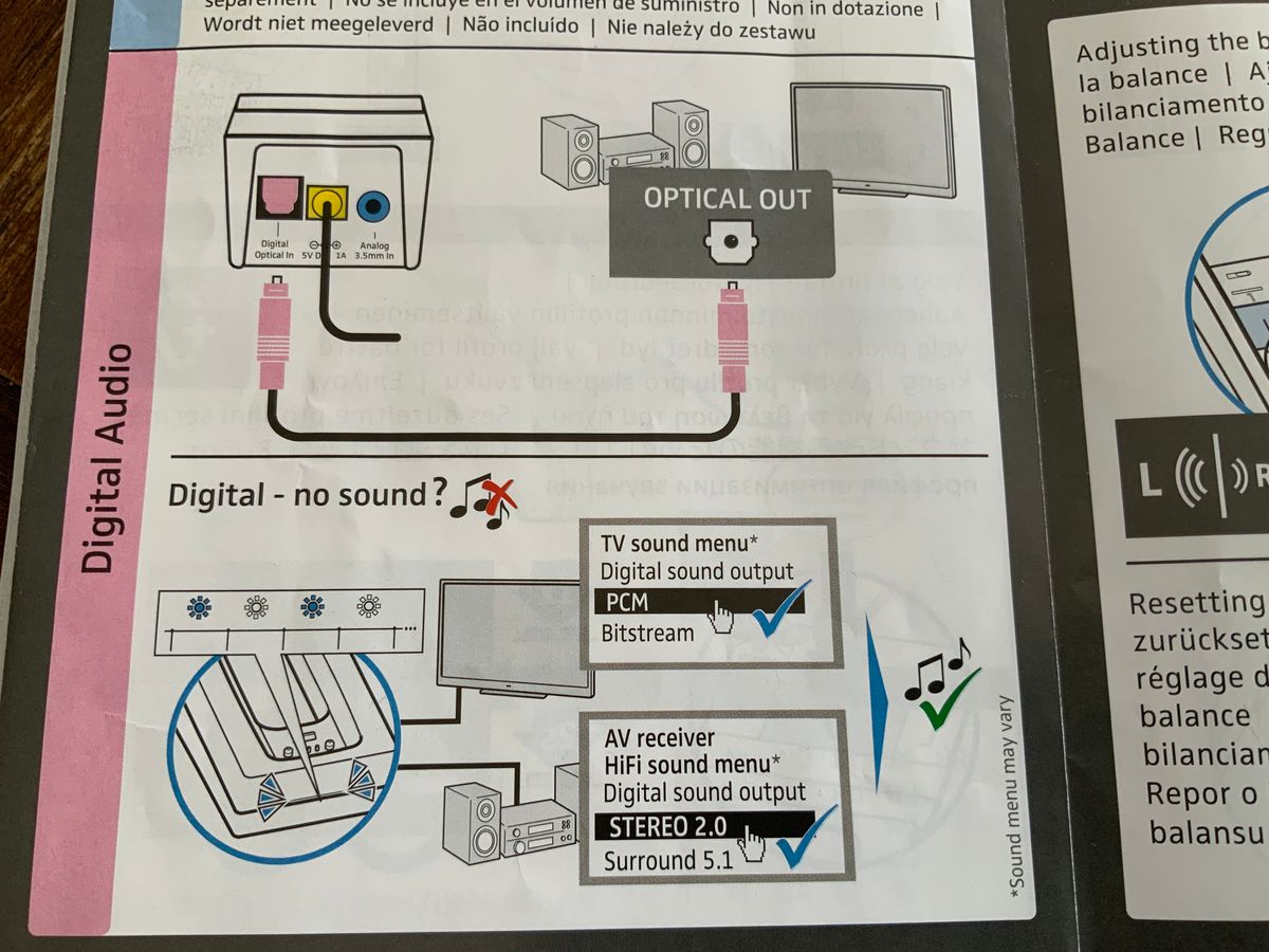 PCM moet wel ingesteld zijn