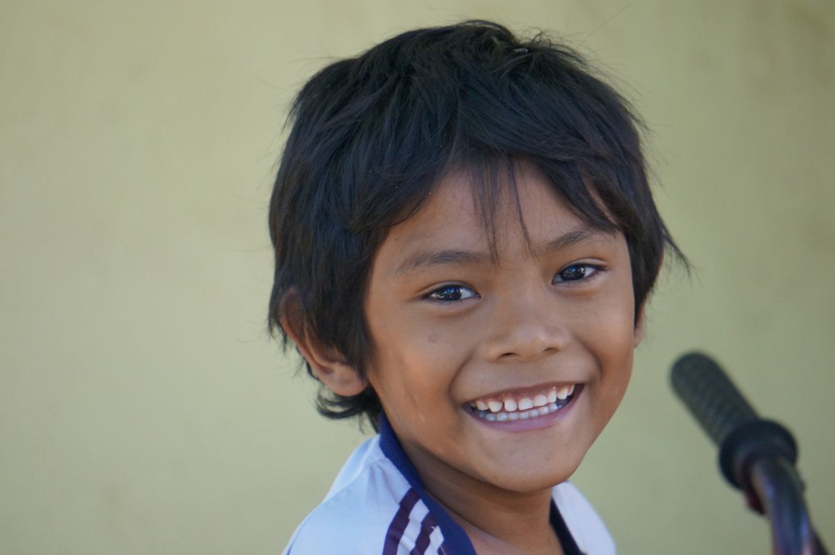 Sourire d'enfant. Gili Air - Indonésie