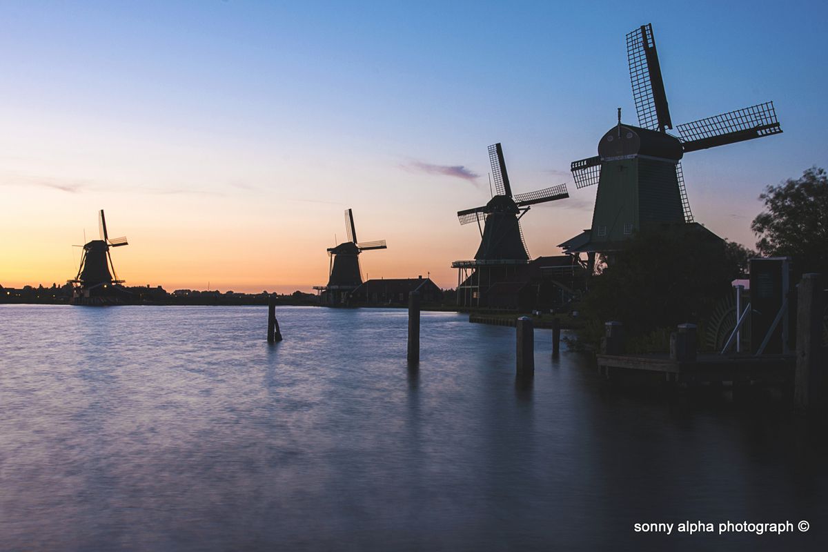 Zaanse Schans sunset